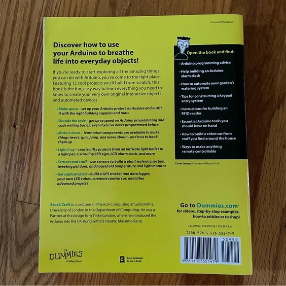 Arduino Books: Arduino Projects for Dummies, Beginning Arduino Programming, + - Picture 7 of 12